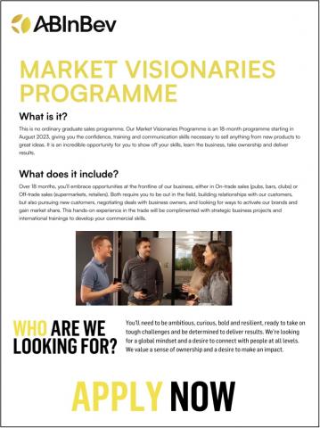 AB Inbev Poster Market Visionaries Programme